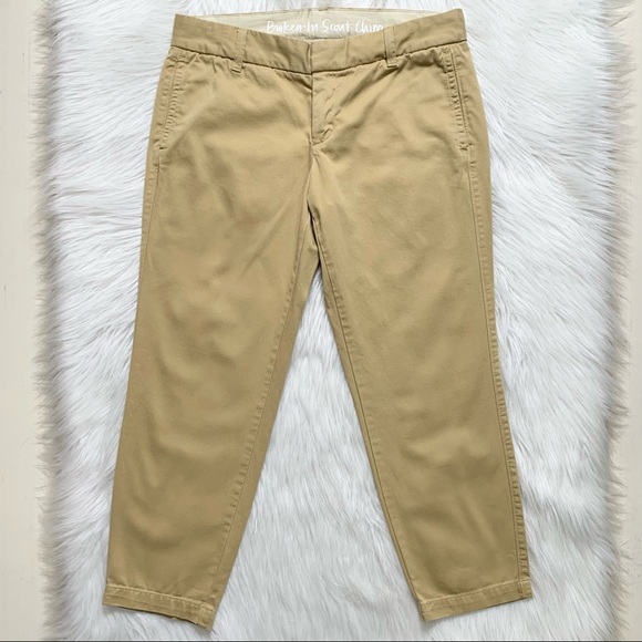 SOLD-J. Crew Chino Cropped Straight Leg Military Pants - Picture 3 of 9